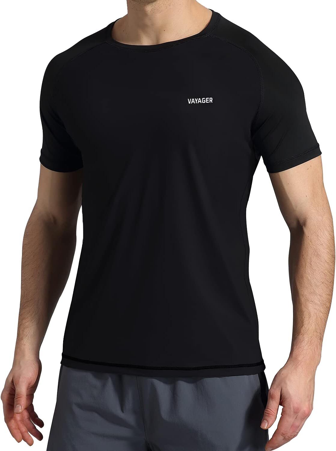 Men's Rash Guard Swim Shirt UPF 50+ Quick Dry Loose Fit Surfing Fishing Tee gallery