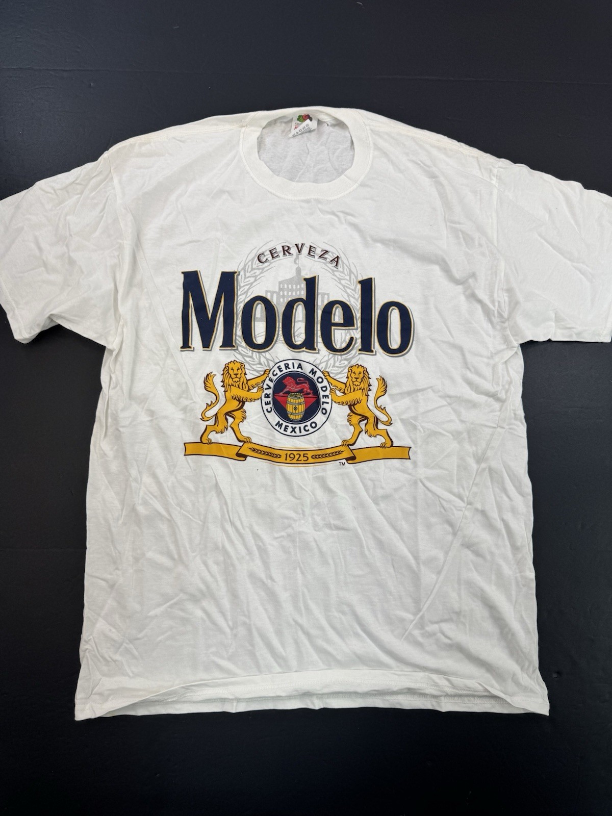 Modelo Mexican Beer T-Shirt Men’s Sz Large White Graphic Print BRAND NEW gallery