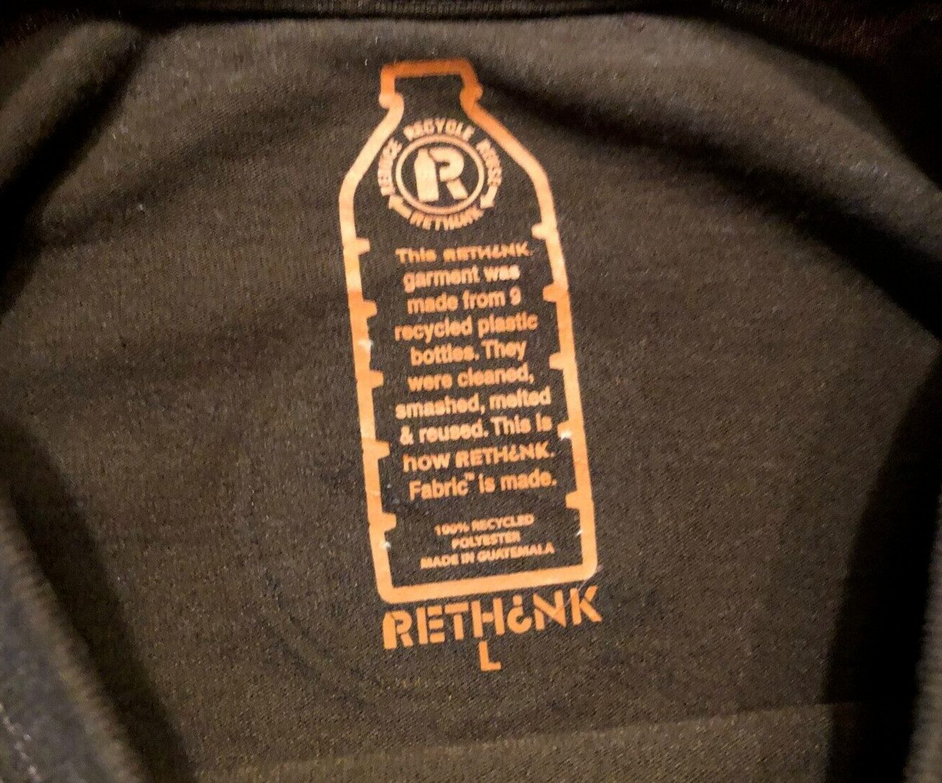 NEW UPCYCLER RECYCLE T SHIRT MENS LARGE RETHINK REDUCE REUSE BEAR NAKED NWT gallery