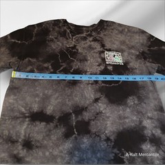 Quicksilver Black and Grey Marbled T-Shirt Medium