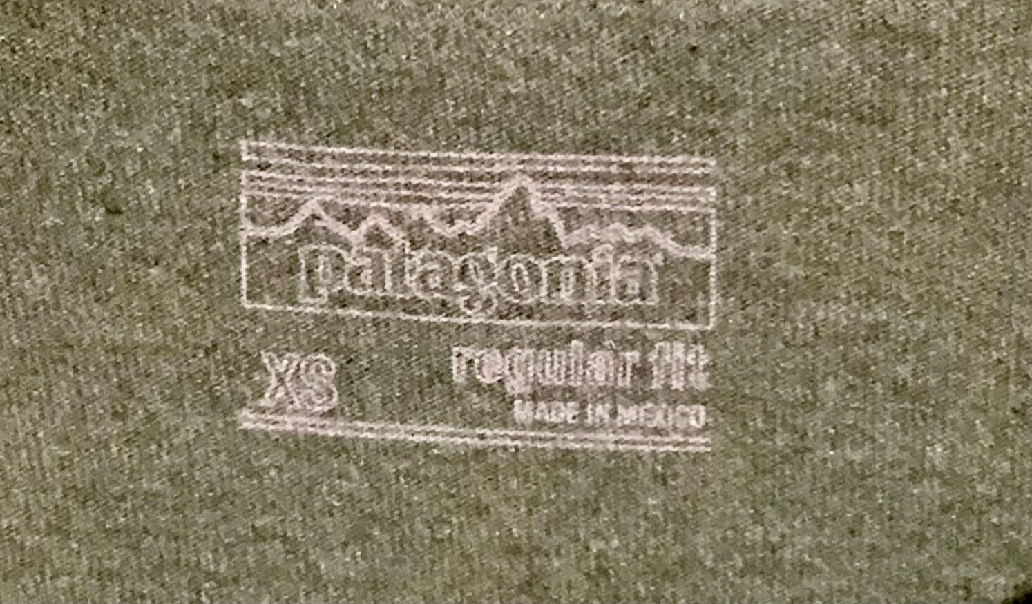 Patagonia Live Simply Green Short Sleeve tee Organic Cotton Coffee Mens Size XS gallery