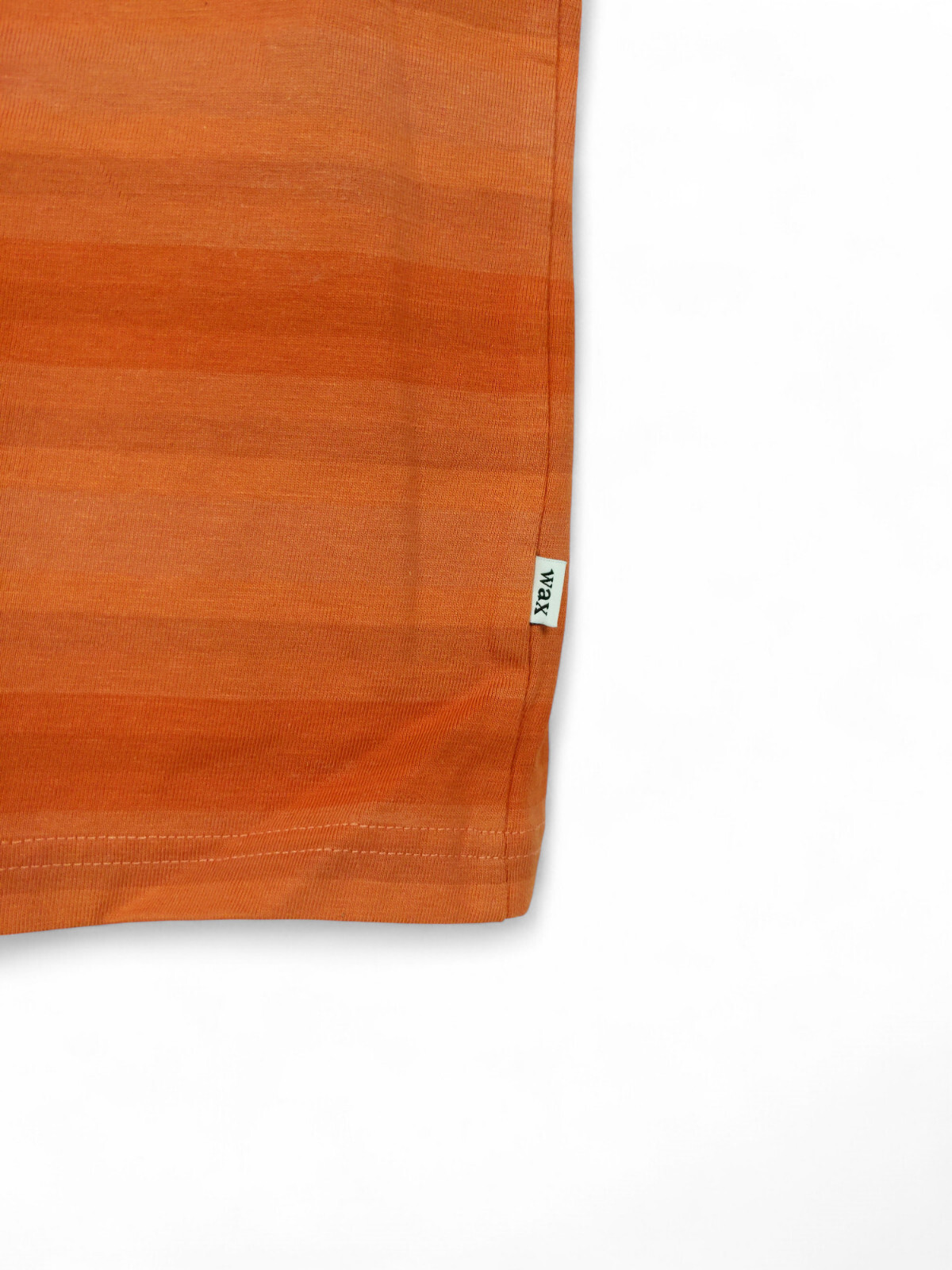NWT Wax London Dean Striped T-Shirt in Rust Orange (Various Sizes) gallery