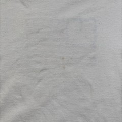 Vintage Lighthouse Apparel Men’s L Beige Cotton American Flag Appliqué USA MADE