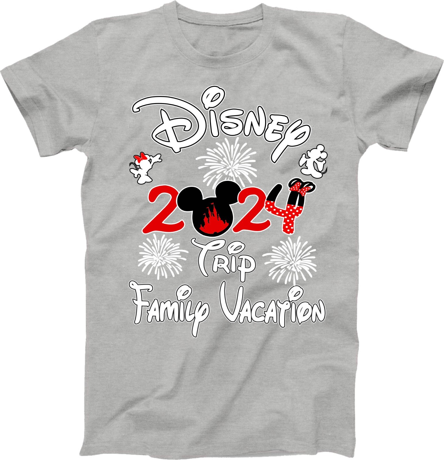 Disney Family Vacation 2024 fire works, Mickey, Minnie, Family Trip, Squad gallery
