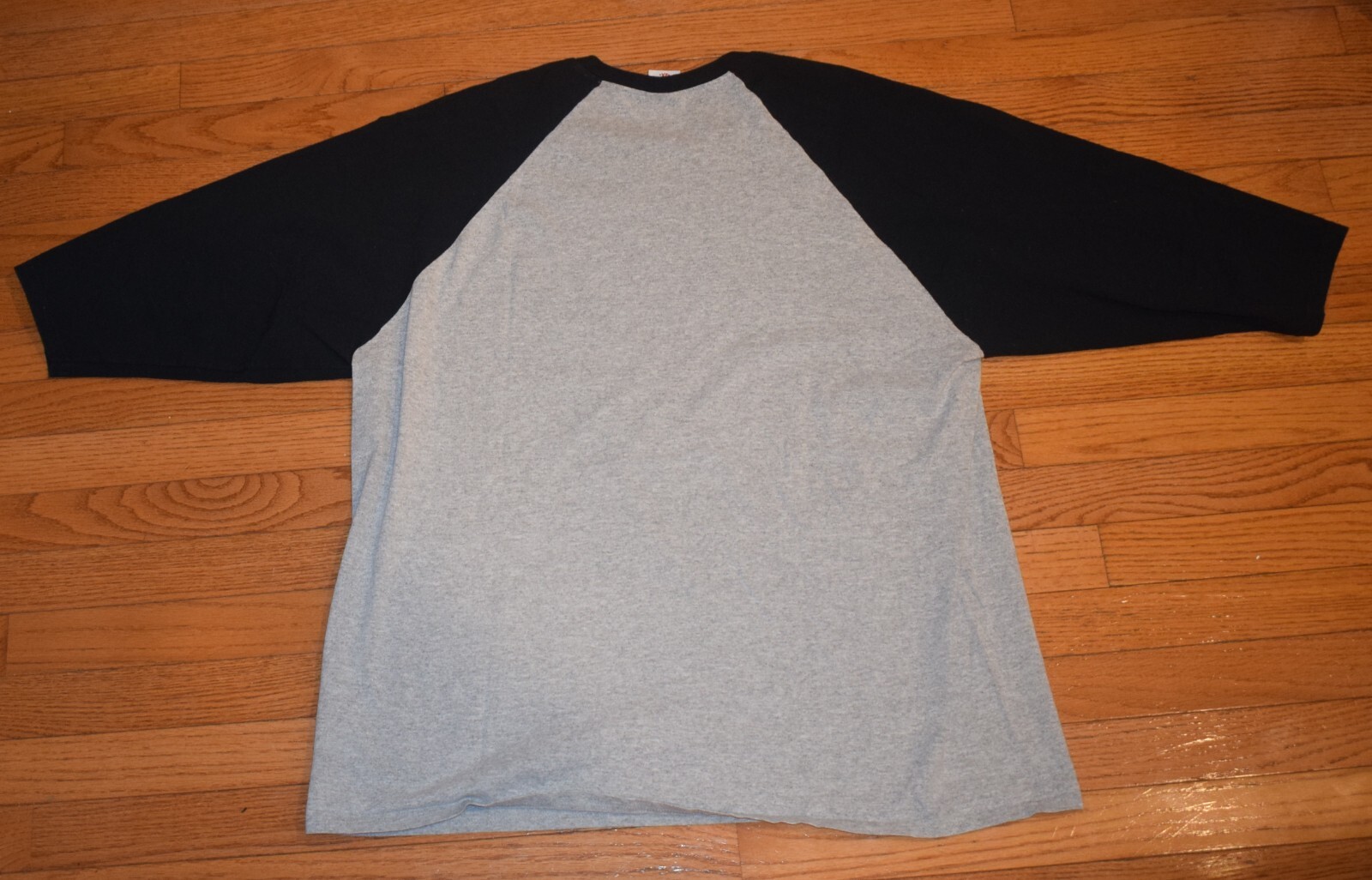 Sopwith Camel Biplane Airplane T-Shirt Gray / Black 3/4 Sleeve - XXL - Anvil gallery