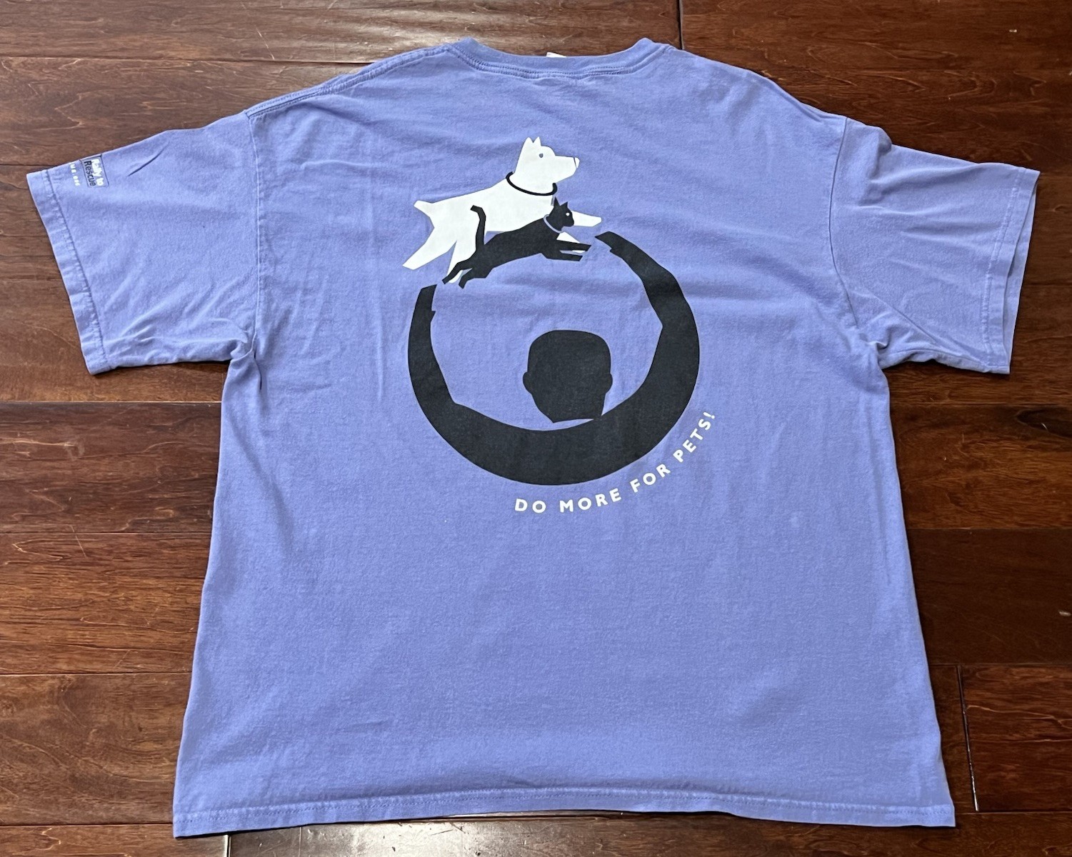 Mahatma Gandhi Purple Mens XL Dogs Cats Do More For Pets Good Treatment T Shirt gallery