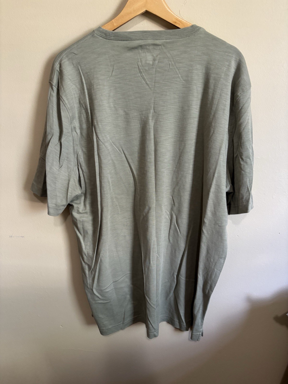 Kirkland Signature Mens Pima Cotton Slub Tee 2XL Olive Shade Green Crew SS gallery