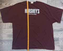 Y2K Hershey’s Milk Chocolate 2005 Comfort Colors Mens XXL Brown T Shirt Vintage