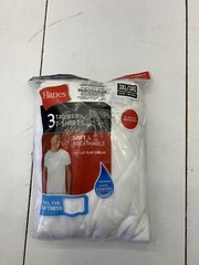 Hanes 3 Pack White Tagless TShirt Mens Size 3XL New