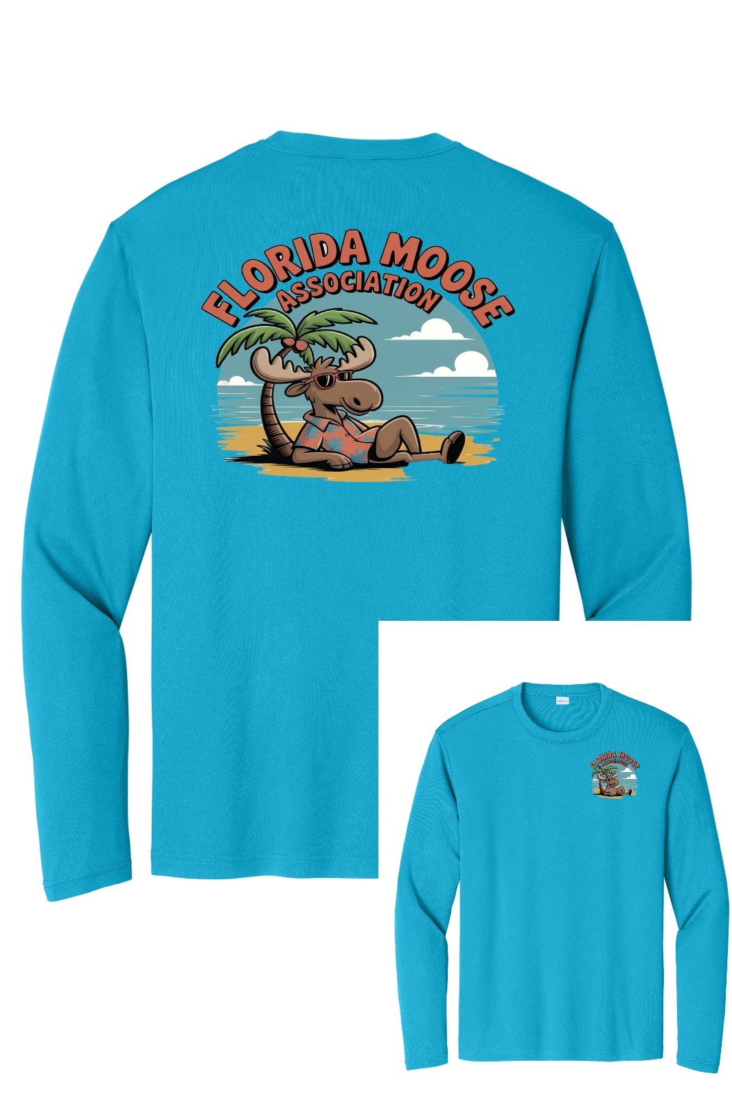 Florida Moose Association Sport Tek dry fit long sleeve t shirt unisex ST350LS gallery
