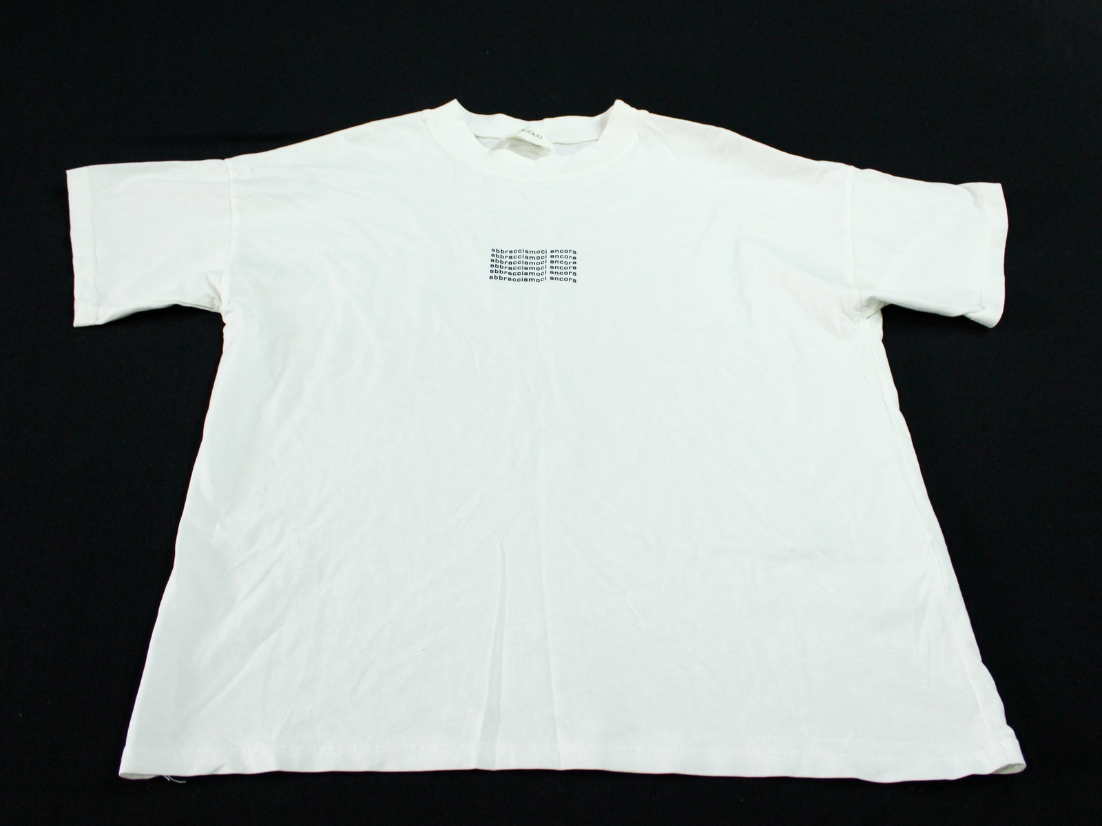 ViCOLO Unisex Adult's Abbracciamoci Ancora Tee WR4 White Size See Description gallery