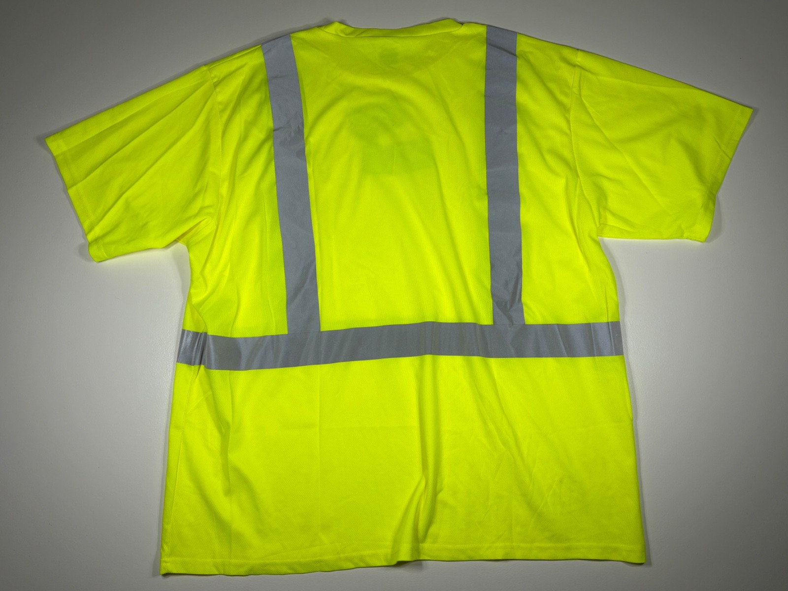 Uline T Shirt Men 3XL Yellow High Vis Safety Reflective Pocket gallery