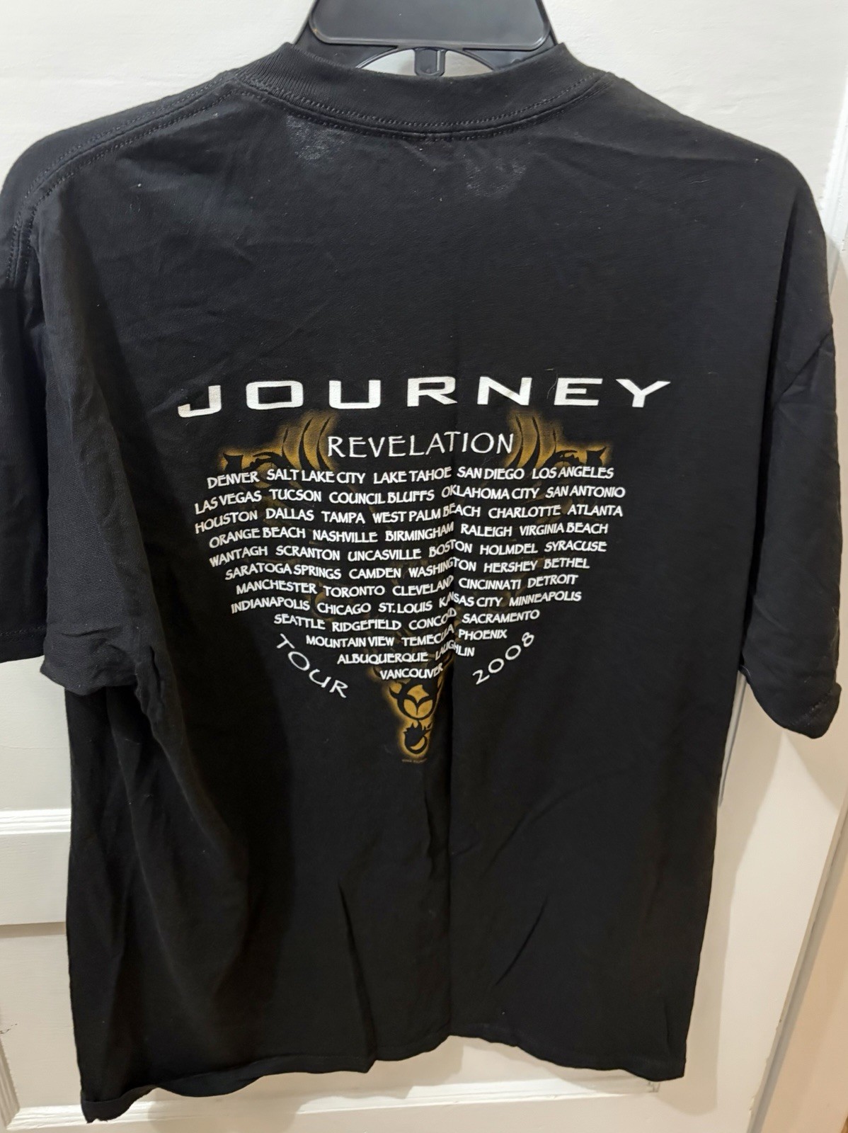 Anvil T-Shirt Men’s XL Preshrunk Journey Revelations Tour Double Sided Black gallery