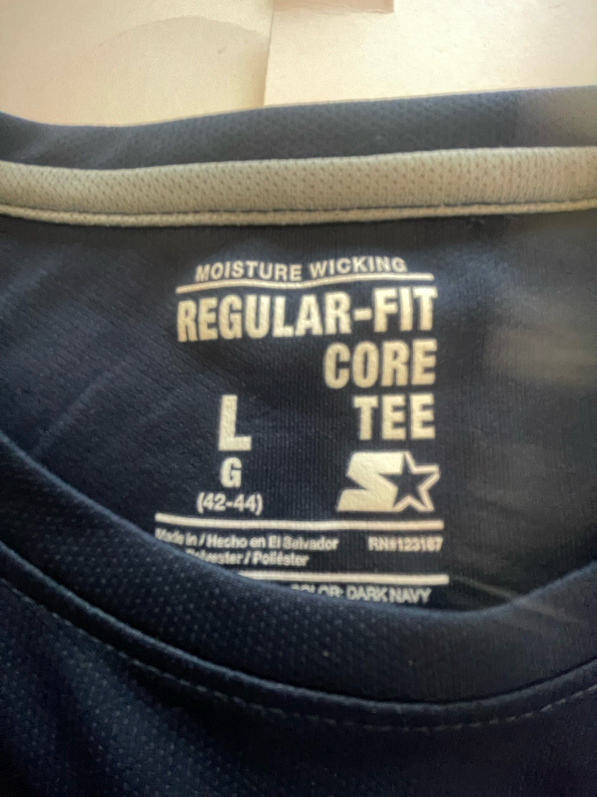 Starter Size Large Nave Blue The Core Tee. Excellent Shape PreOwned. gallery