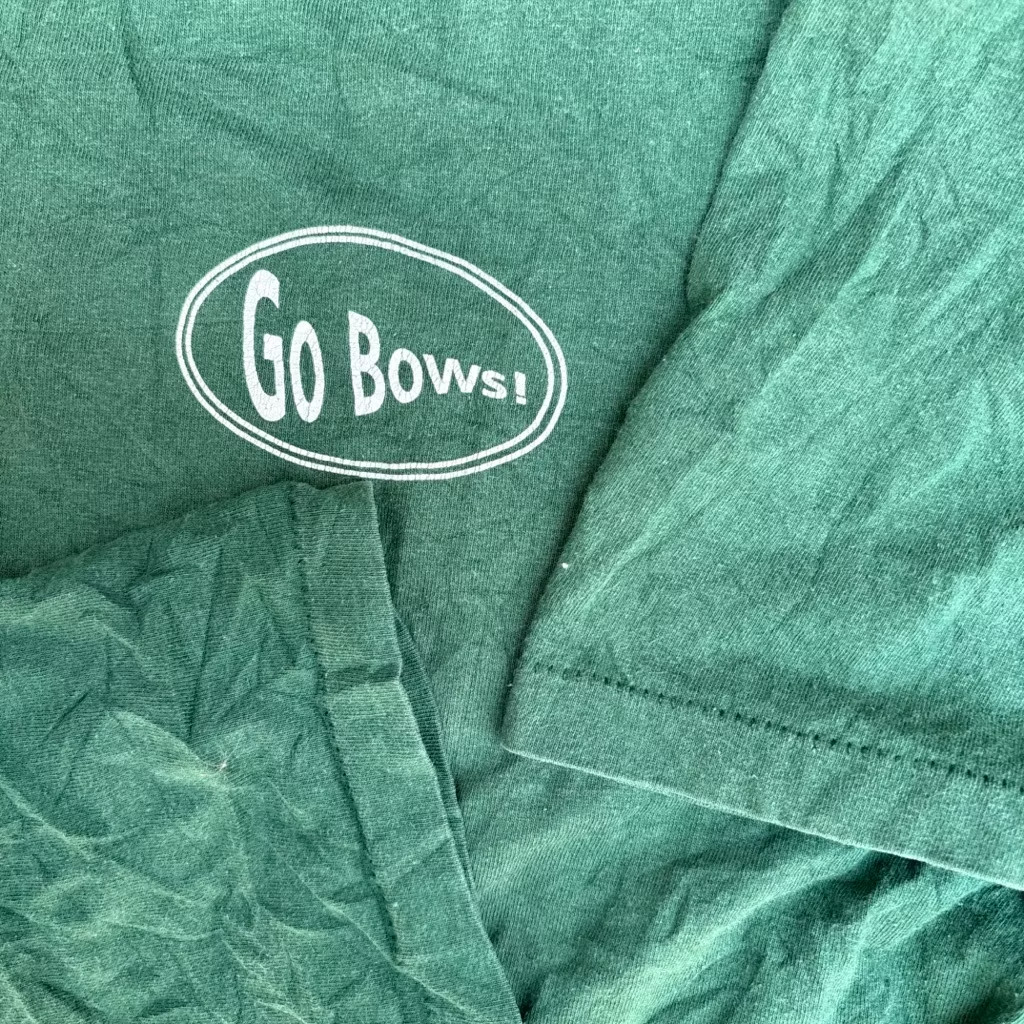 Vintage Oneita Tag Hawaii Rainbow T Shirt XL Go Bows University of Hawaii Green gallery
