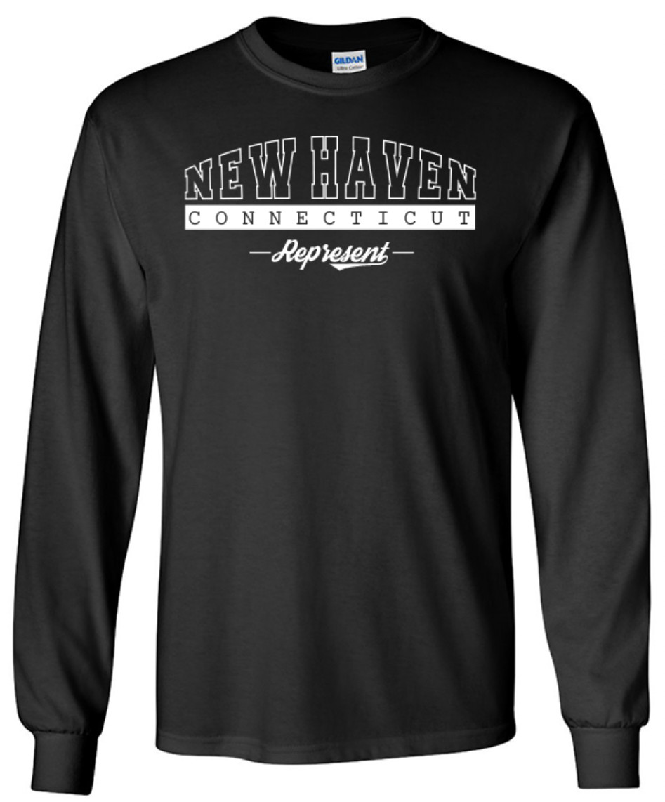 New Haven Connecticut State T-Shirt Long Sleeve Graphic Tees Unisex Apparel Text gallery