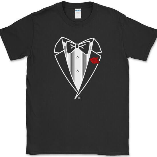 TUXEDO T-Shirt Funny Costume Formal Humor Joke Gift Marriage Novelty Tee gallery