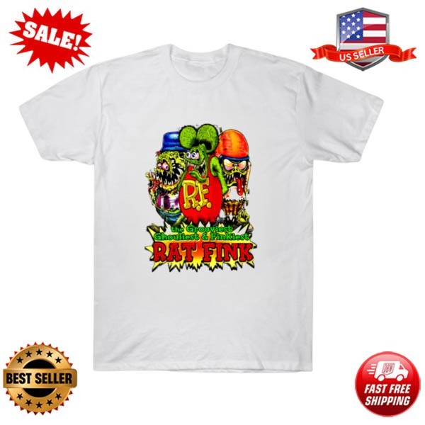 Rat Fink Funny Movie Birthday Cartoon Series Logo Vintage T-Shirt