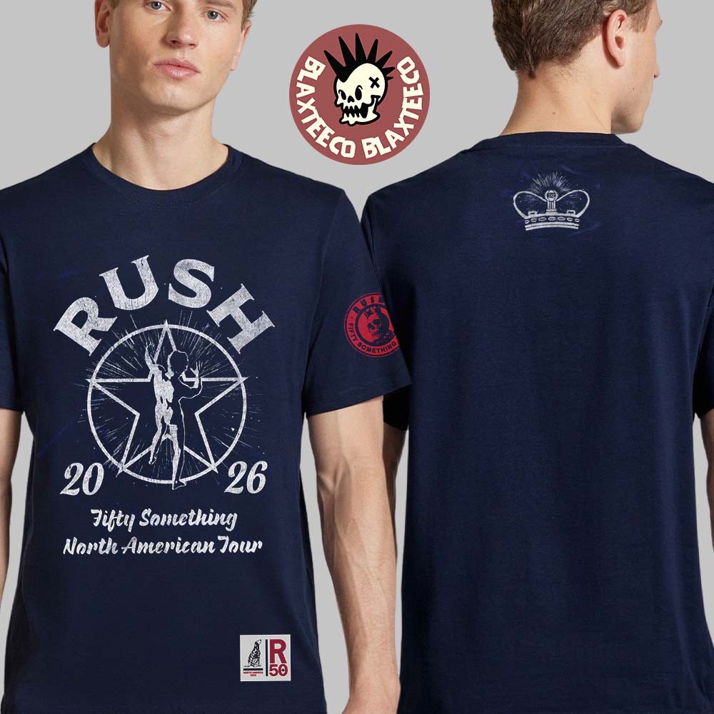 Rush Fifty Something Tour 2026 Navy Fifty Starman Tour T-Shirt gallery
