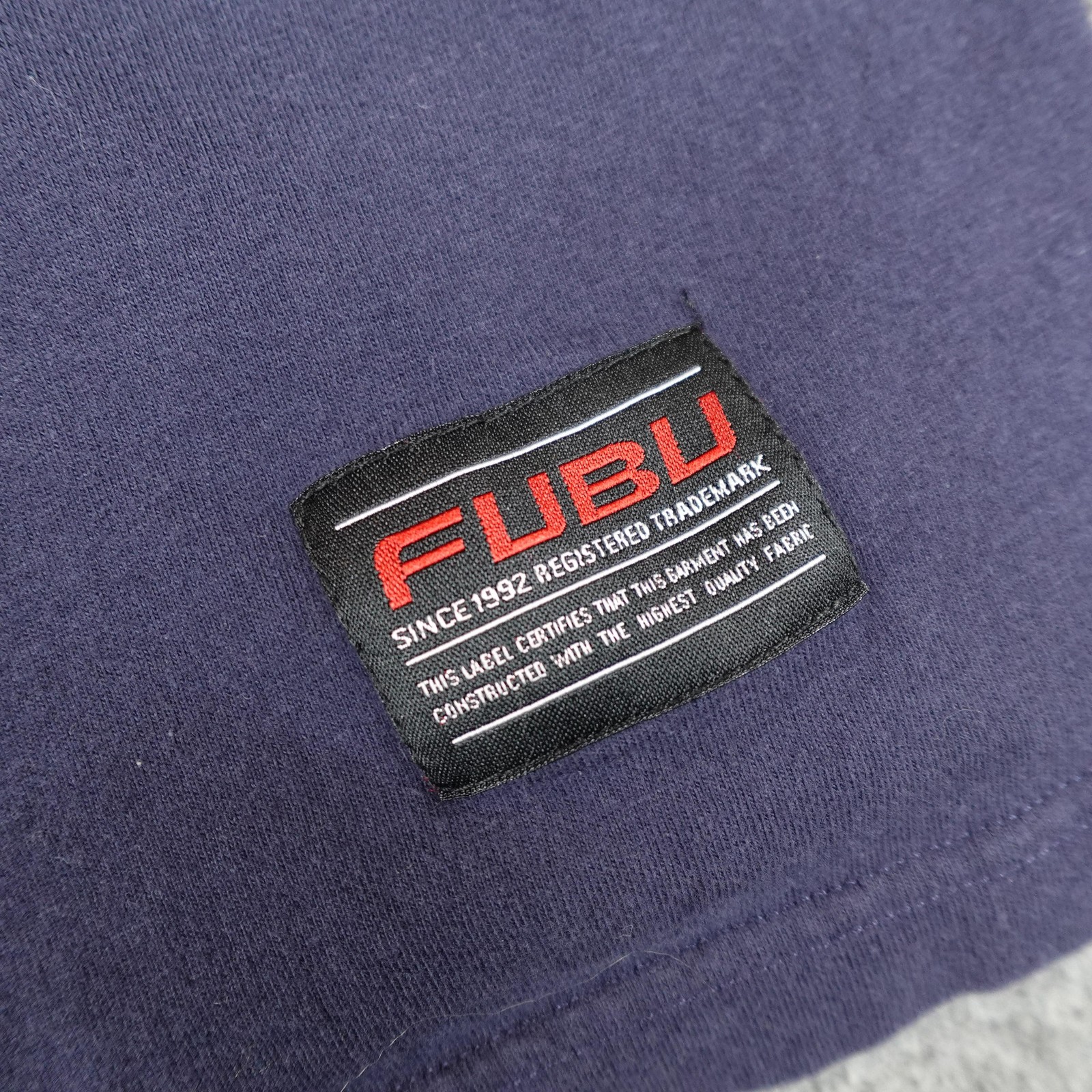 Vintage FUBU Shirt Mens Large Blue Long Sleeve Collection Hip Hop Streetwear Y2K gallery