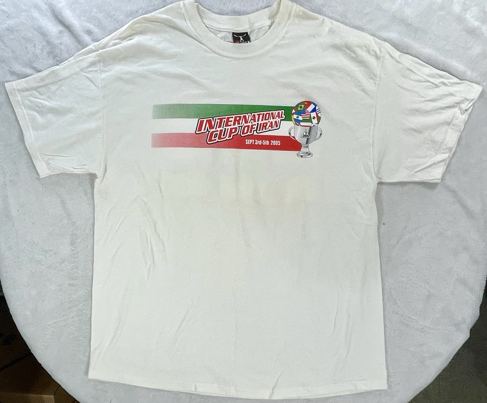 Vintage 2005 XL Tee Shrt Soccer International Cup of Iran gallery