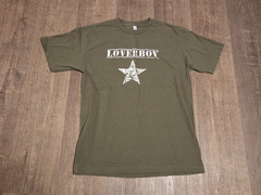 Loverboy Graphic T Shirt Mens Medium Olive Green Alstyle World Tour 2017 Rap Tee