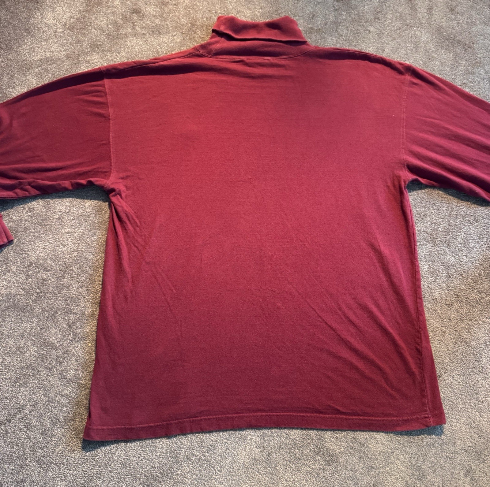 VTG ESPN The Store Turtleneck Sz L Red Sports TV Embroidered 90s gallery