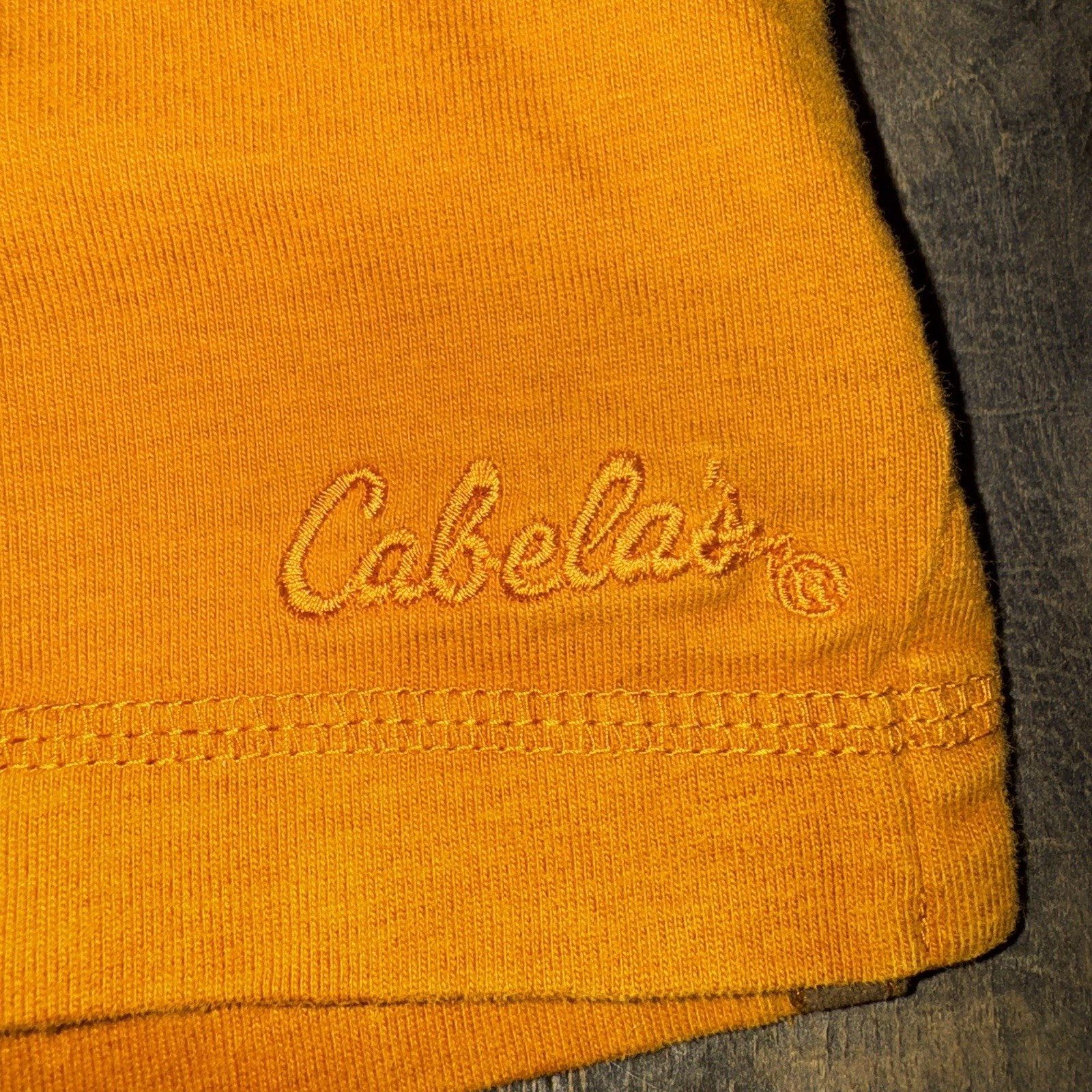 Cabela's Shirt Henley Long Sleeve Mens XL Burnt Orange Outdoors Camping Hunting gallery