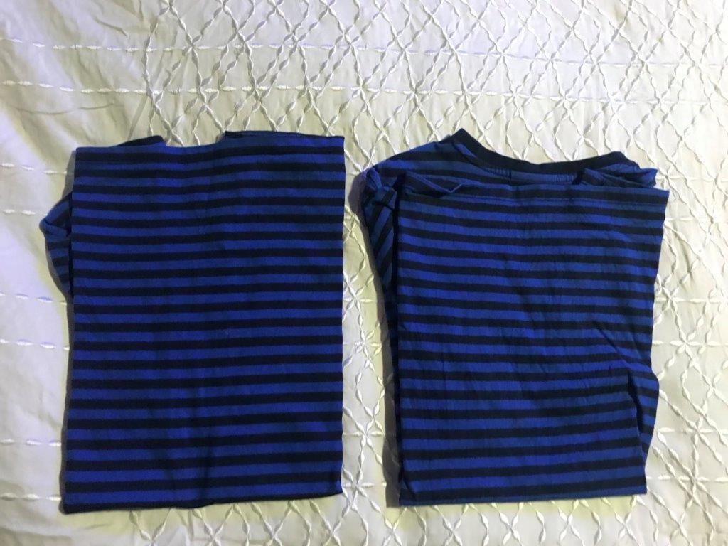 IKEA "SET OF 2" BLUE SHORT SLEEVE "HEY!" CREW-NECK T-SHIRT SIZE:G/H STRAIGHT gallery