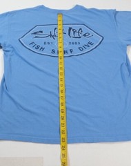 Salt Life Men’s Blue Fish Surf Dive Graphic Pocket T-shirt Size M