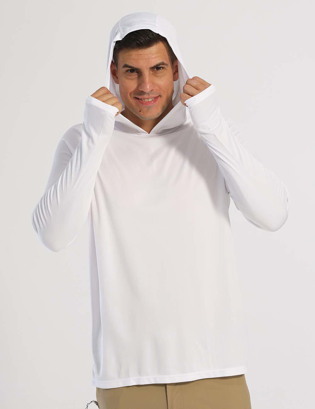 UPF50+ Men's Long Sleeve Sun Skin Protection T-Shirts Outdoor Fishing Hoodies gallery
