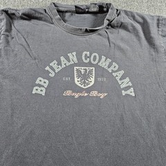 Bugle Boy Shirt Mens Medium Black BB Jean Company Eagle Crest Graphic Tee