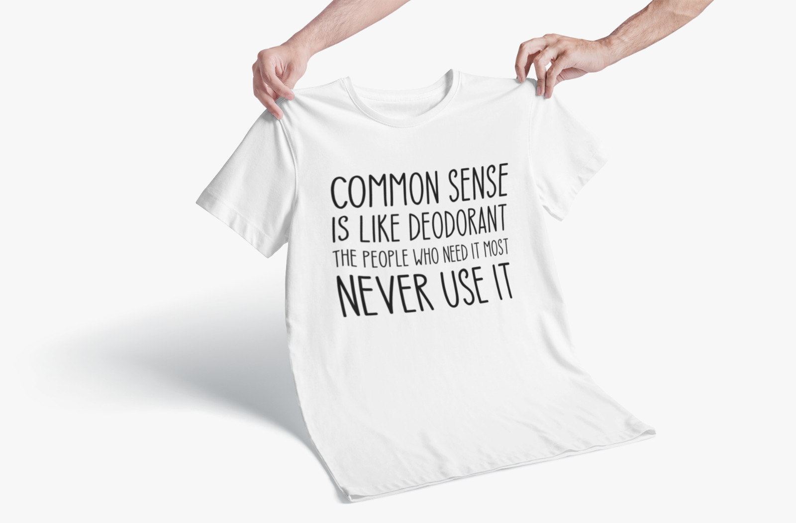 Common Sense Funny Quote Humor Sarcastic Slogan Gift Tee Cool Men's T-shirt gallery