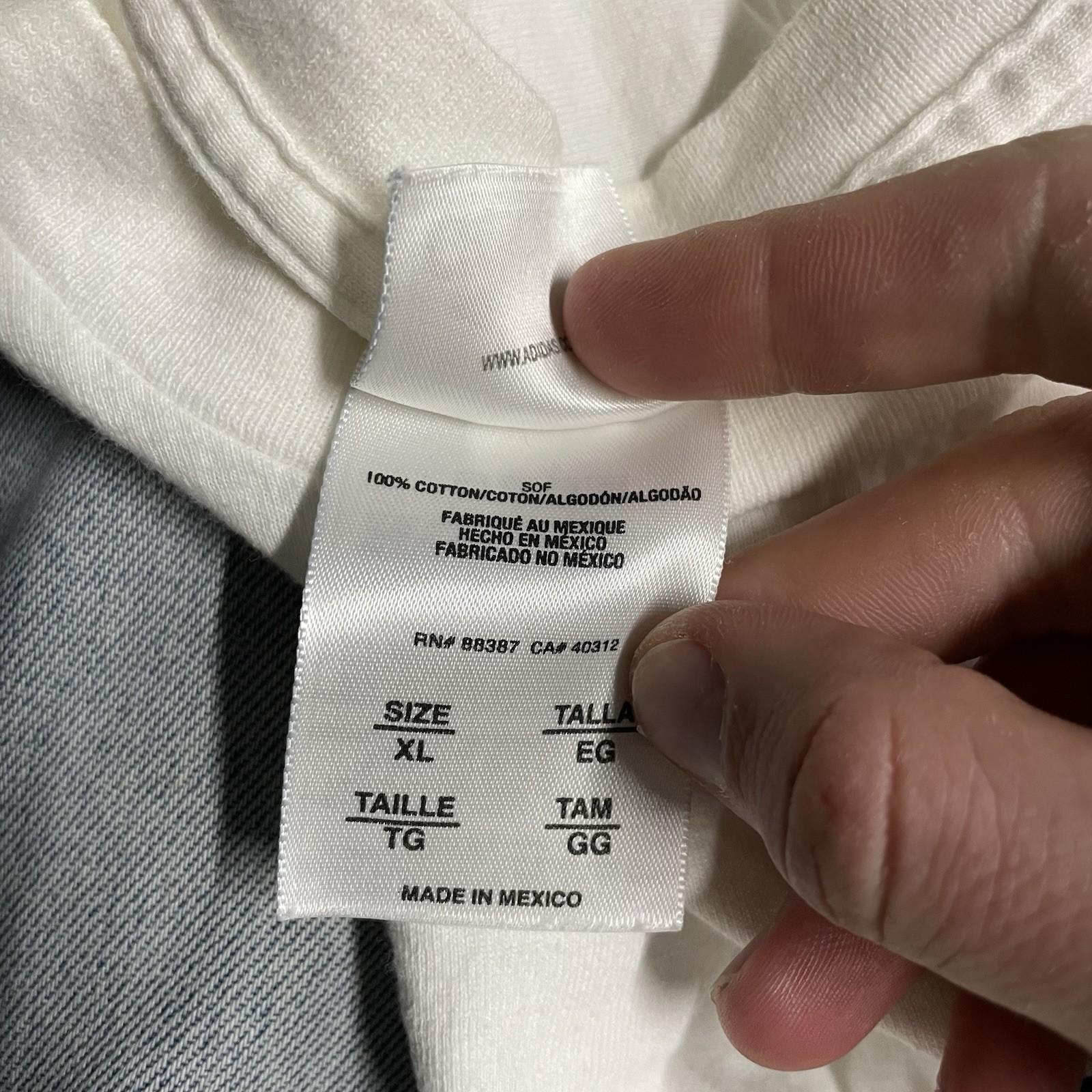 Vintage Y2K Adidas White T Shirt Size Mens XL Shiny Plastic Print Soccer Sports gallery