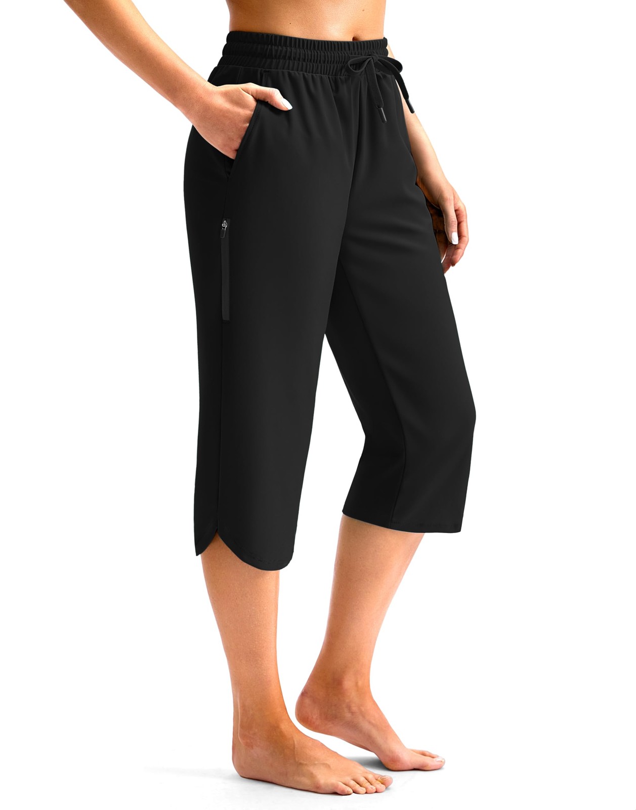 Women’s 18″ Swim Capris Pants Modest Swimsuits Quick Dry Bathing Suit Bottoms…