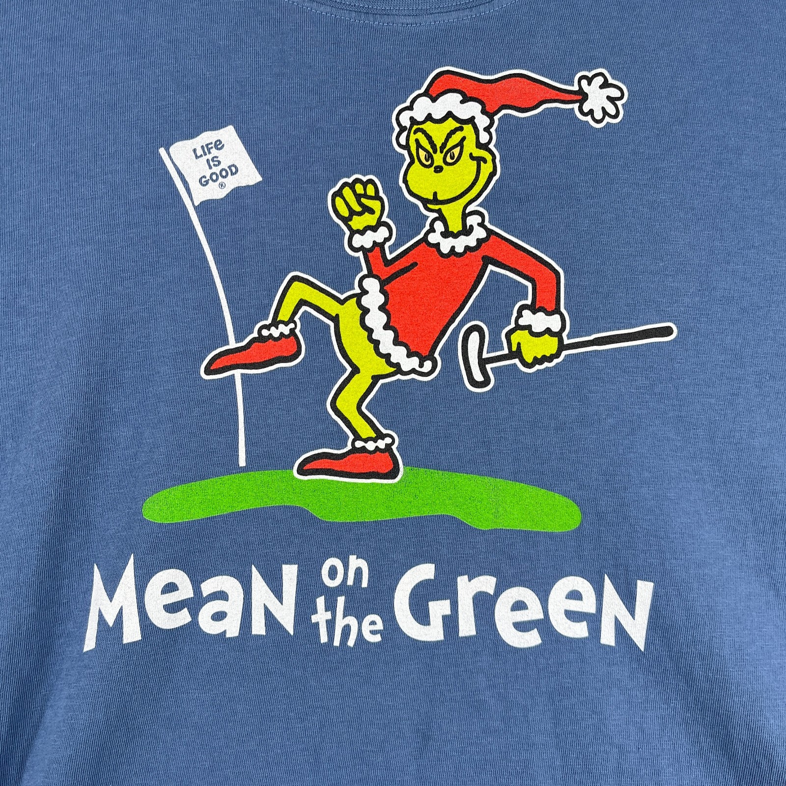 Life Is Good Crusher Long Sleeve Shirt Christmas Grinch Golf mean On The Green gallery