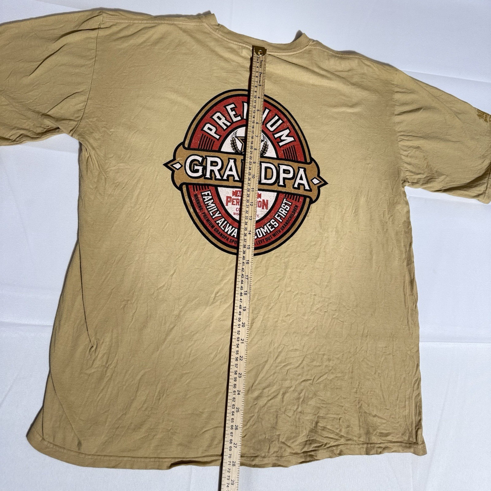 Crazy Shirt Graphic T, Combed Cotton, Premium Grandpa, Yellow, Male, XL gallery