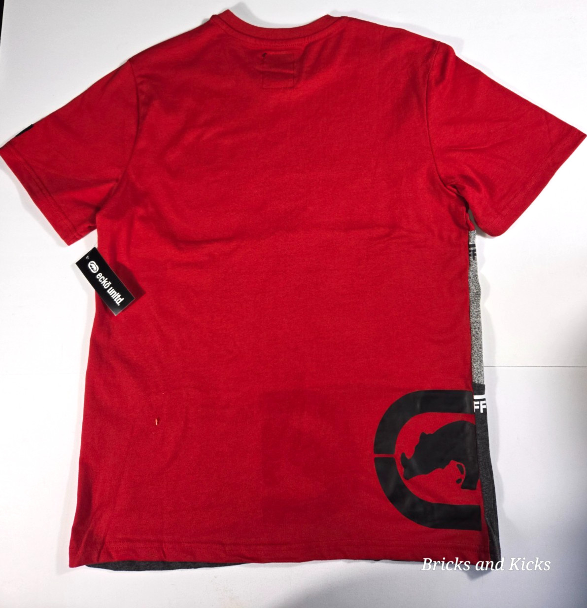 Ecko Unltd. Stand By Color-Block T-Shirt Red/Gray Men's Sizes S, M, L, XL NWT gallery