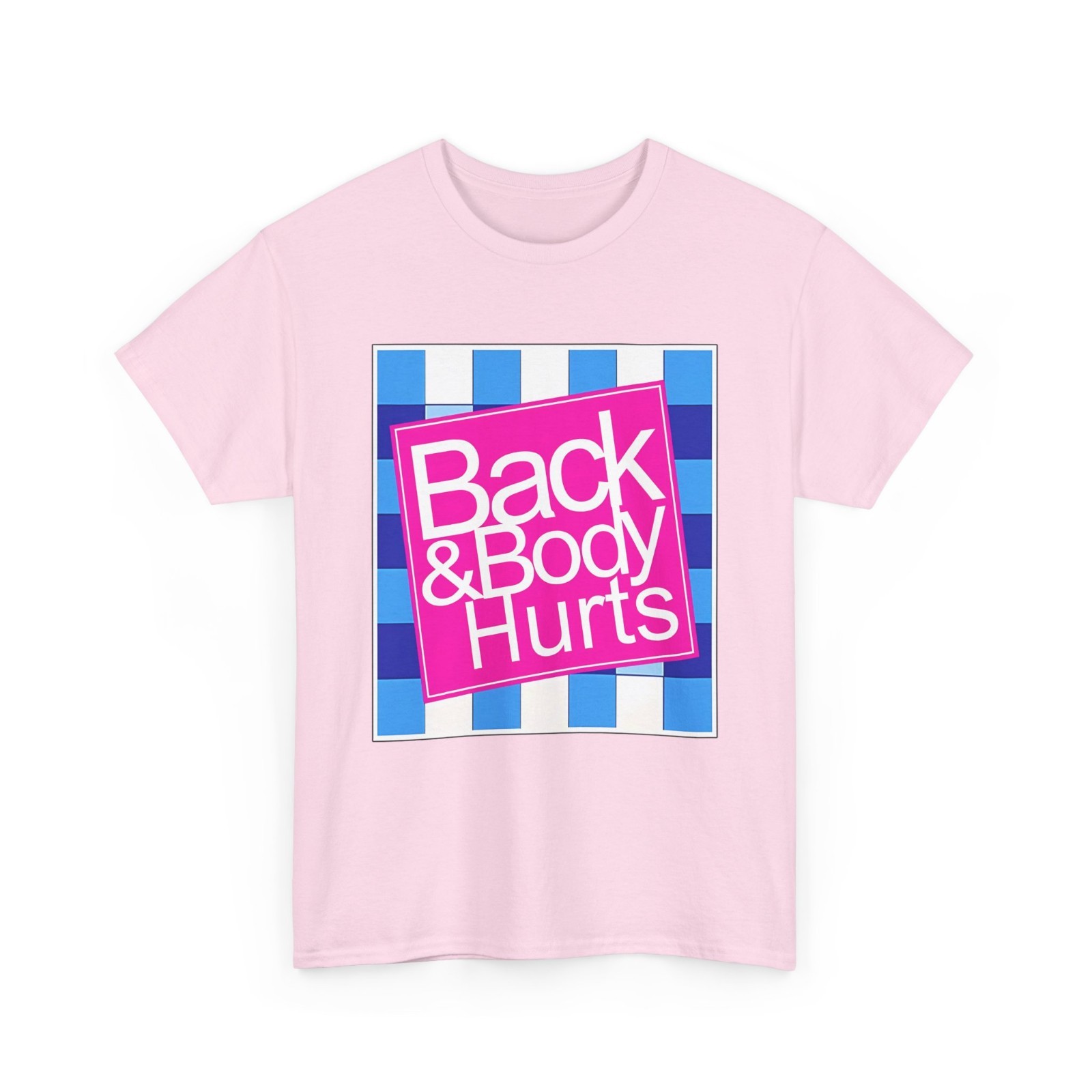 Funny Back Body Hurts Quote Workout Gym Top T-Shirt gallery