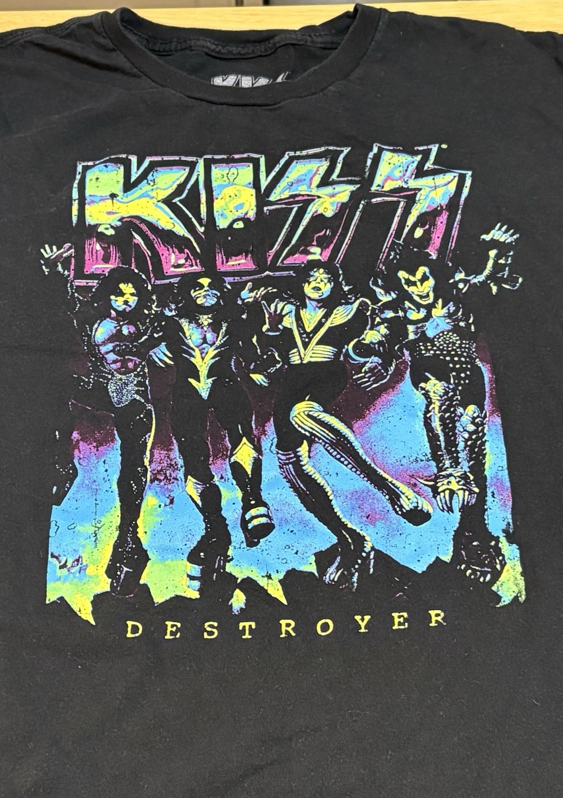 KISS Shirt Mens XL Cover Artwork Destroyer Album Cotton gallery