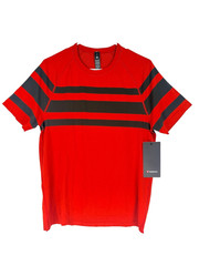 lululemon Metal Vent Tech Short Sleeve League Stripe Red Black Men’s M LM3GDSS