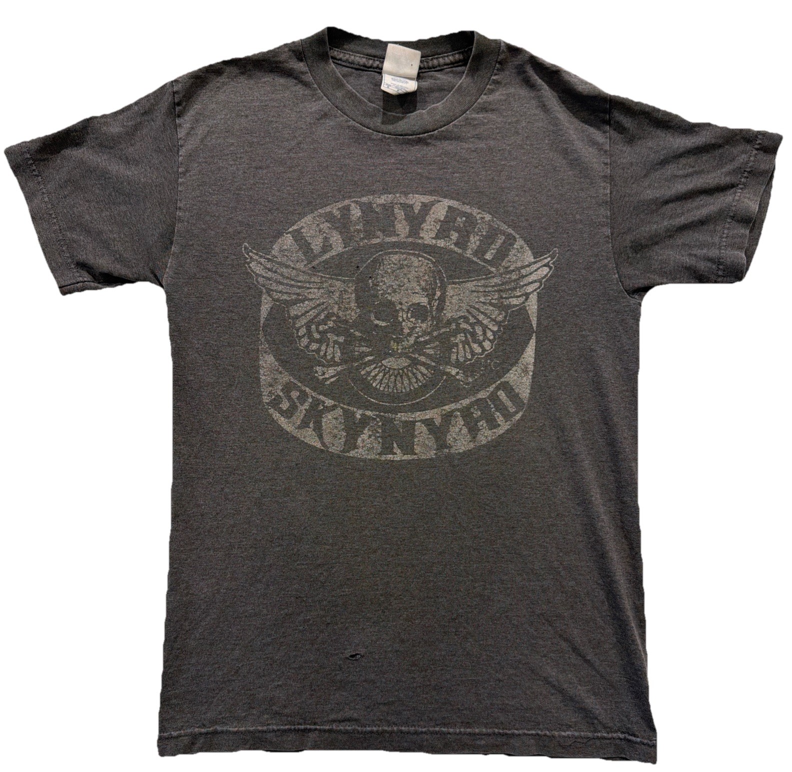VTG Lynyrd Skynyrd T-Shirt S Gray Winterland Band Skull Wings Faded Alstyle Rare