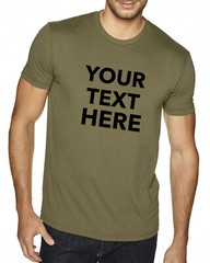 Custom Text, Logo, Design, Next Level – Unisex Cotton T-Shirt – 3600, dad gift