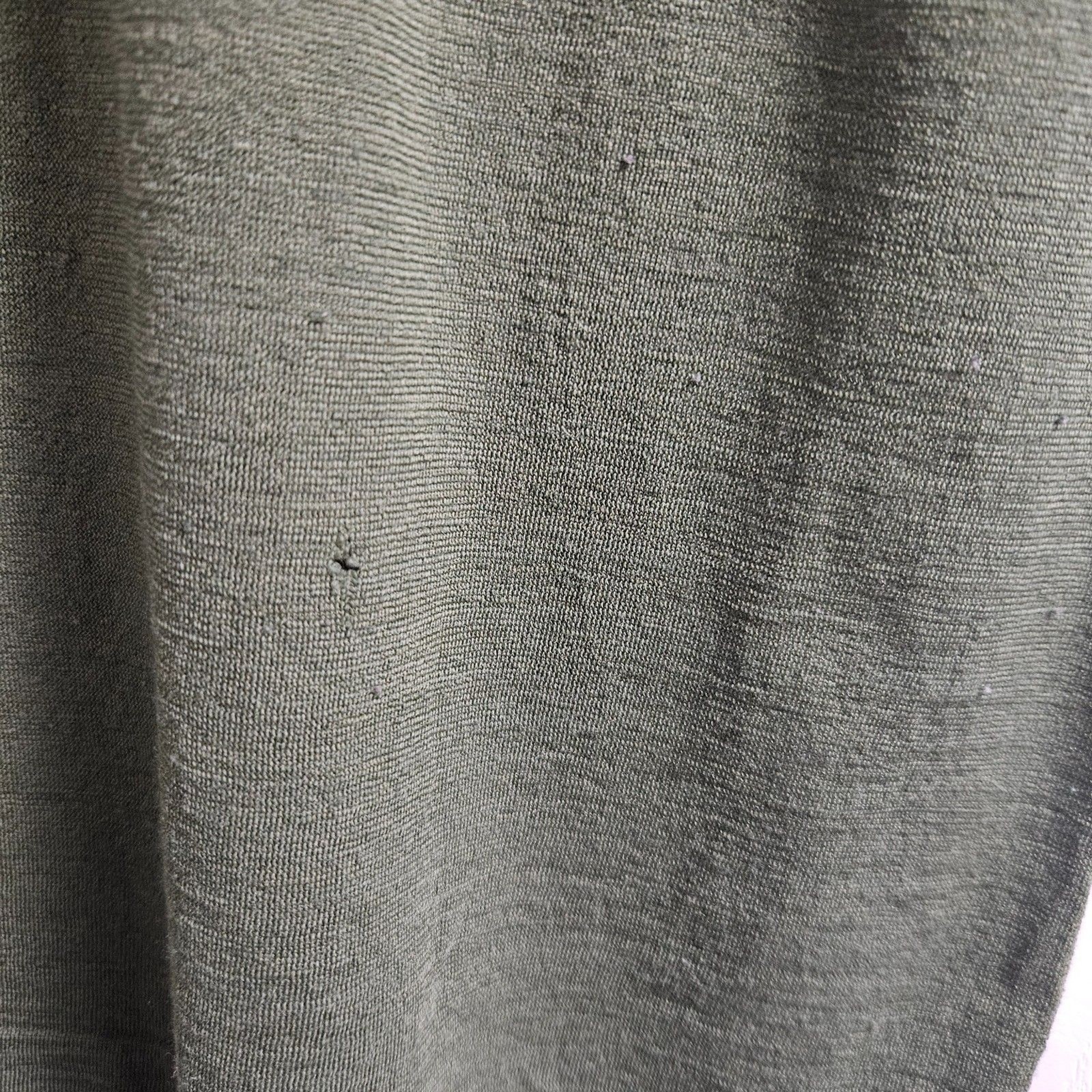 Wool Nylon Blend Men's Small Tall Grunge Distressed baselayer Gorpcore T-Shirt gallery