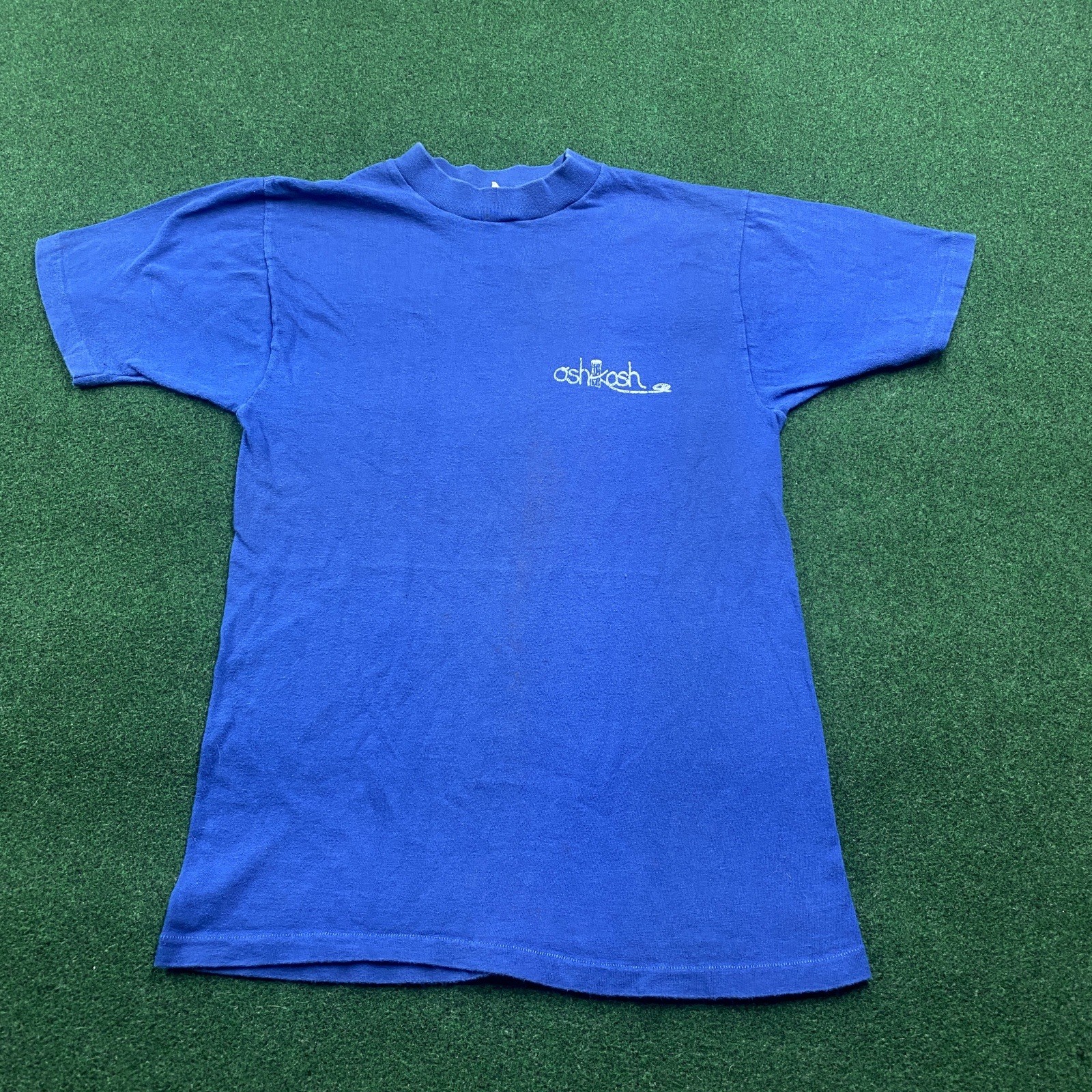 Vintage 60S 70S Oshkosh Shirt Mens S Blue JOCKEY BO SUN Tee USA MADE