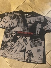 Vintage 90s Johnson Space Center Houston Texas JFK NASA Space City AOP Size XL