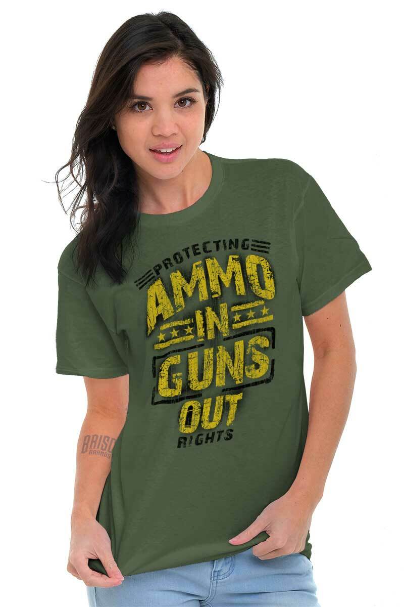 Protect 2nd Amendment Gun Rights Pro 2A Gift Womens or Mens Crewneck T Shirt Tee gallery