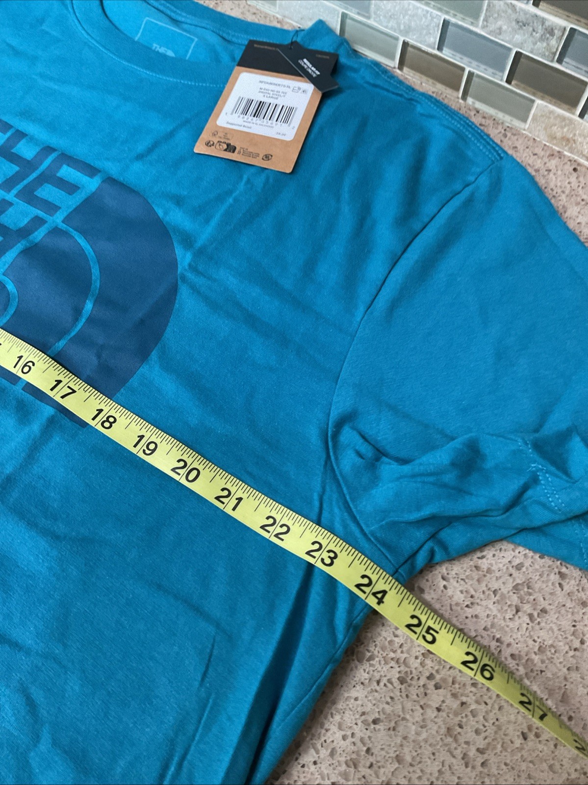 The North Face Mens Tshirt Short Sleeve Half Dome Logo Sz XL Blue 48x32” New gallery