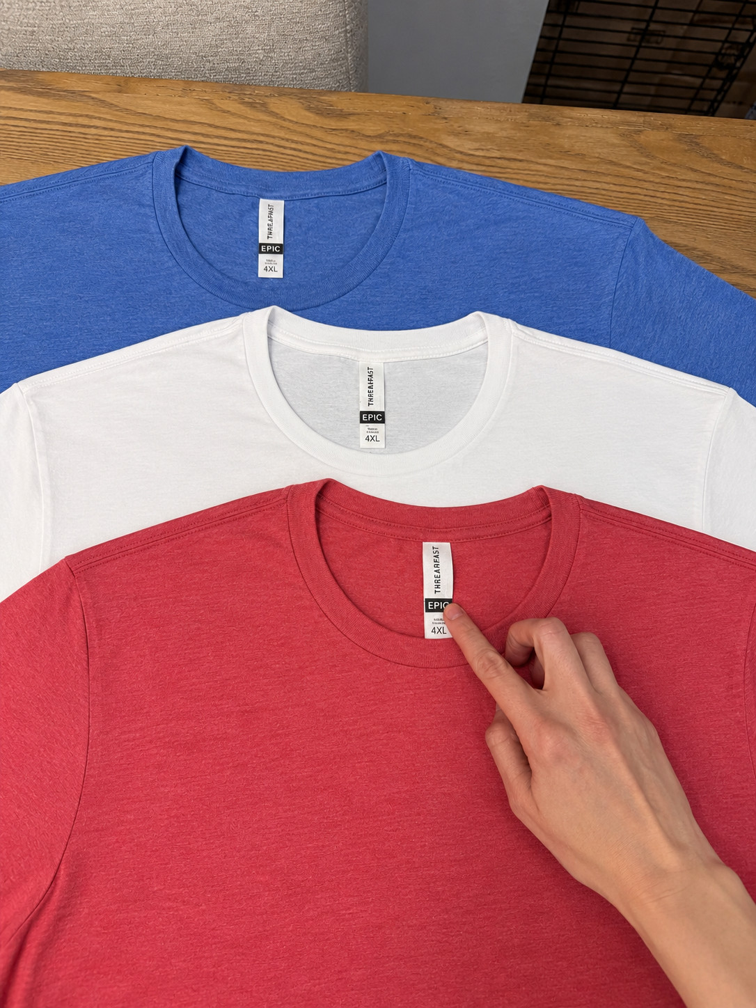 Threadfast Red, White & Blue TShirts 3 Pack – Size 2X 3X 4X 5X Patriotic Bundle gallery