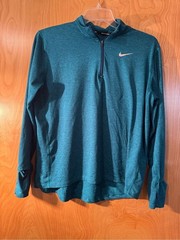 Nike Teal Quarter-Zip Athletic Pullover XL